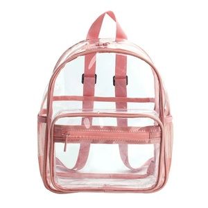 Brand NEW 🩷 Pink Clear Backpack 🎒